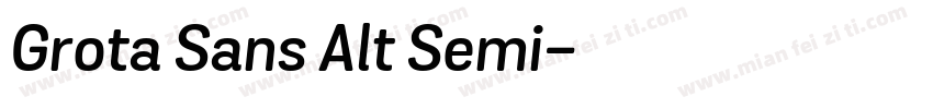 Grota Sans Alt Semi字体转换